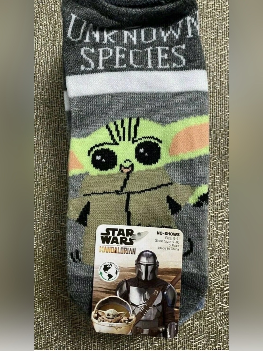 Star Wars The Mandalorian Baby Yoda Socks 5 Pack - Picture 2 of 8
